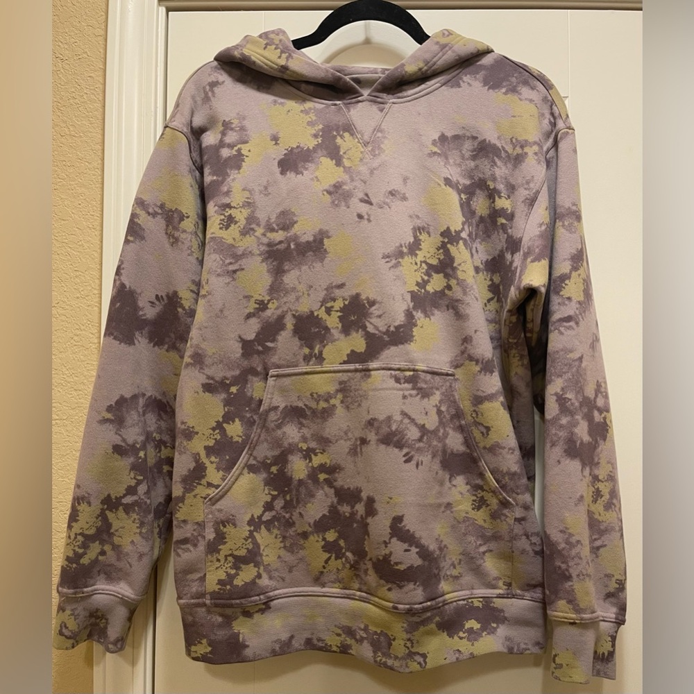 Lululemon All Yours Hoodie, Orbital Tie Dye Mauve Grey Multi colors, size Small